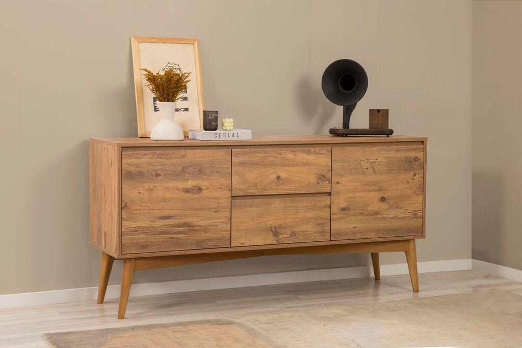Hanah Home Konzola Vina, 170x82,5x45 cm, Braon