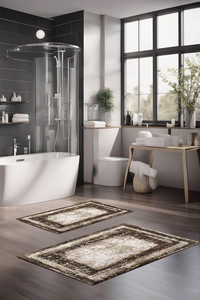 L'essentiel Maison Set prostirki za kupatilo CT-5082, 2 Komada, Smeđa