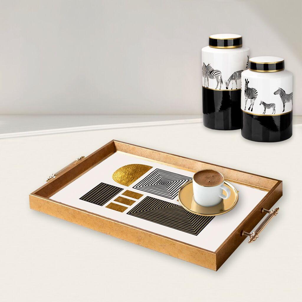 Aberto Design Poslužavnik TPEA9877 50 x 29 x 3.5 cm, Šareni