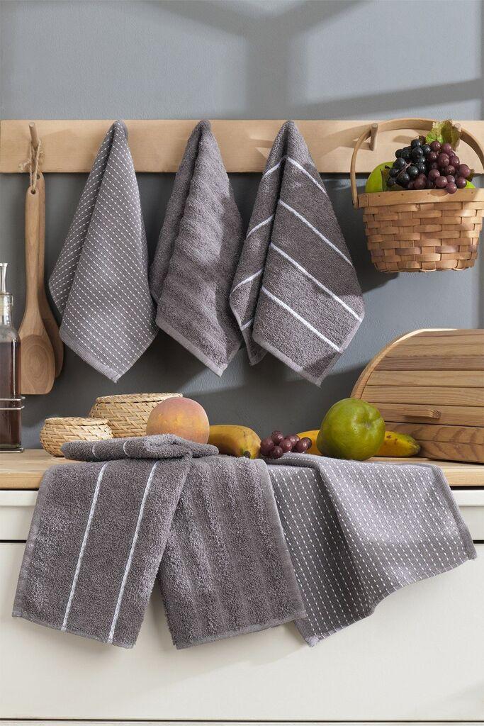 L'essentiel Maison Set Peškira za ruke Sofya, 30 x 50 cm, Antracit