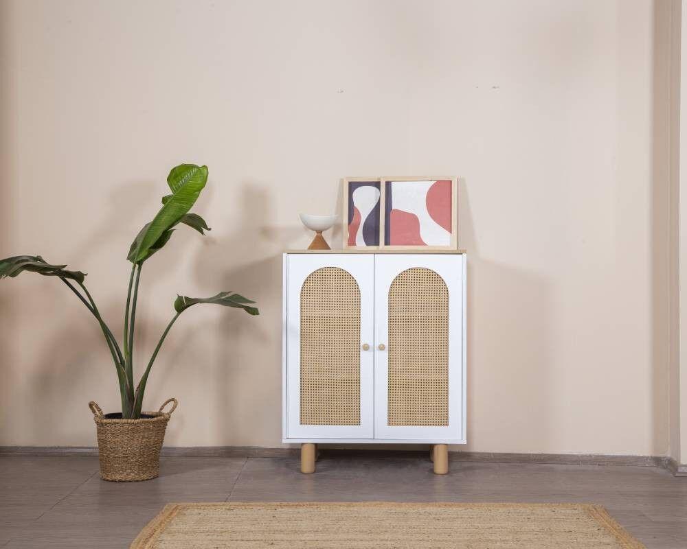 Hanah Home Komoda Bohem, 90x105x41 cm, Bela
