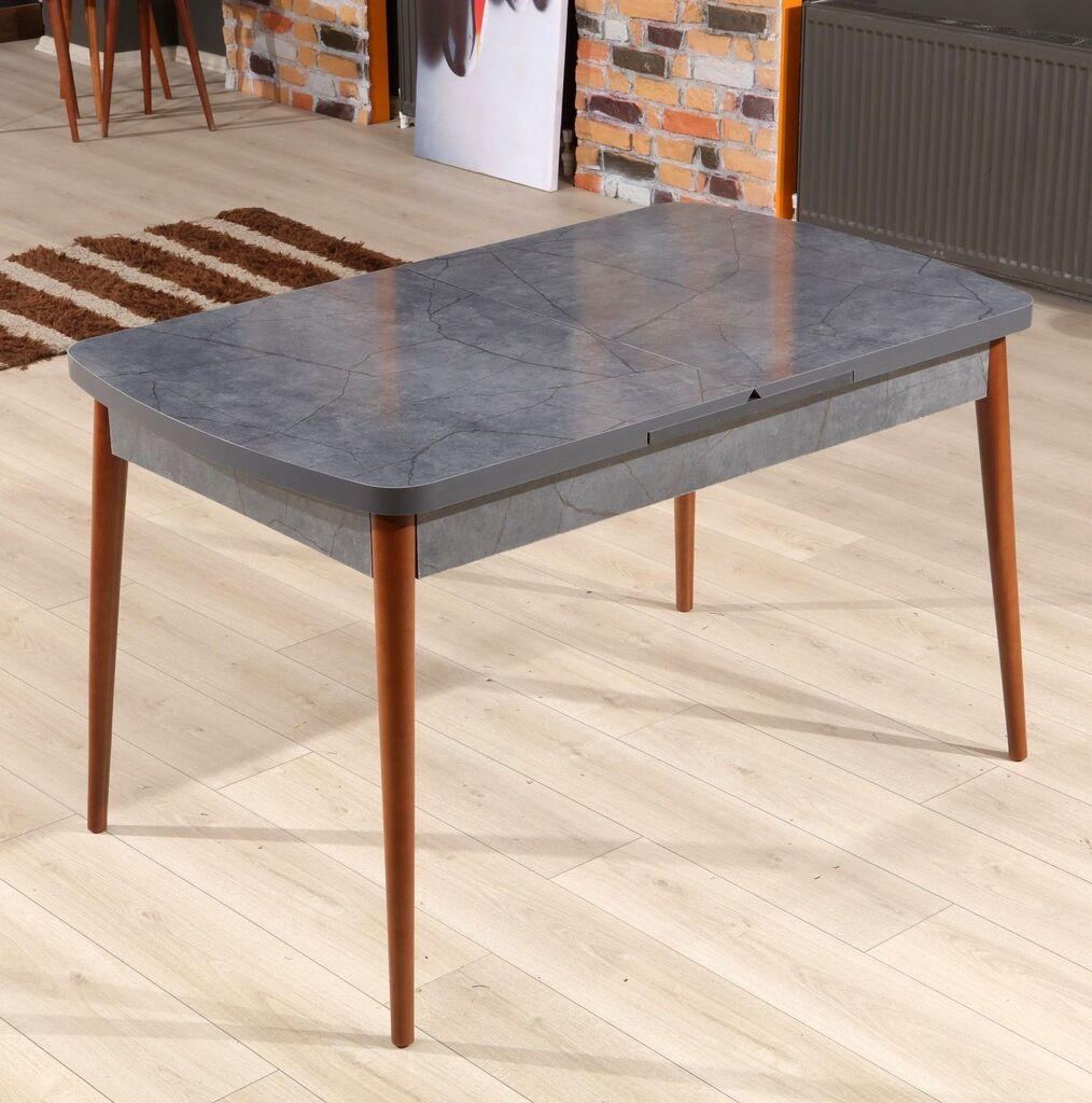 Hanah Home Trpezarijski sto na razvlačenje Aris, 132-170 cm, Antracit