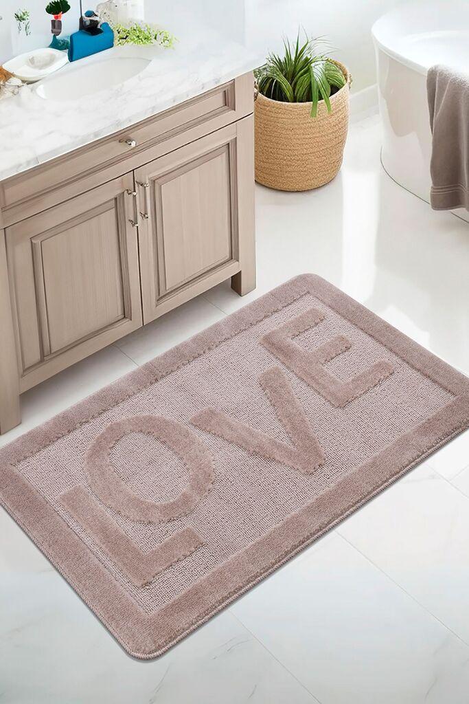 L'essentiel Maison Prostirka za kupatilo Love, 60x100 cm, Braon