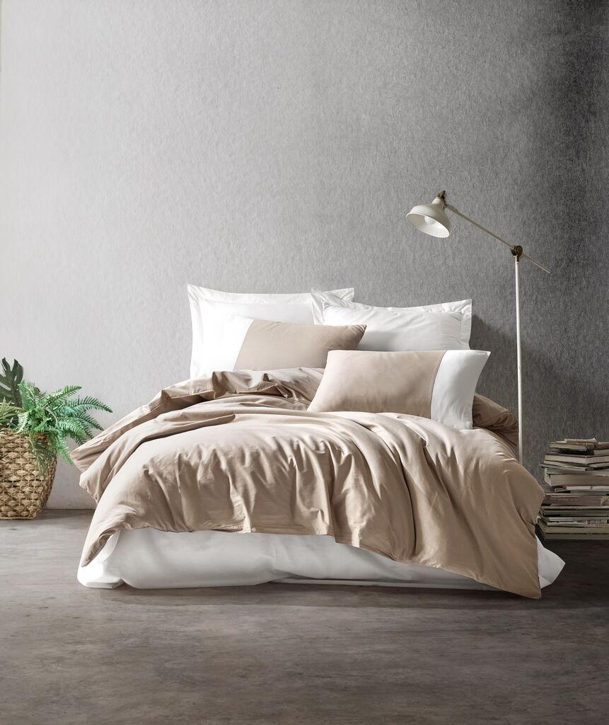 L'Essentiel Maison Komplet posteljina Plain Mink, 160x220cm, Krem