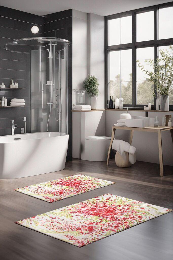 L'essentiel Maison Set prostirki za kupatilo CT-5298, 2 Komada, Šarena