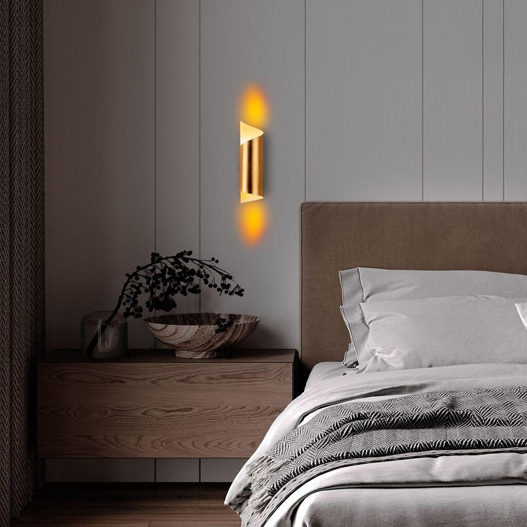 Opviq Zidna lampa Kivrik-15361, 8x27x11cm, IP20, Zlatna boje
