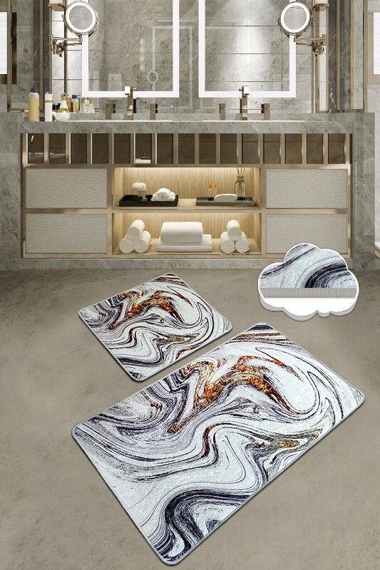 L'essentiel Maison Set 2 prostirke za kupatilo Šareni