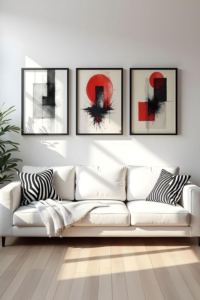 Wallity Uramljena slika Huhu443, 50x35 cm , 3 dela