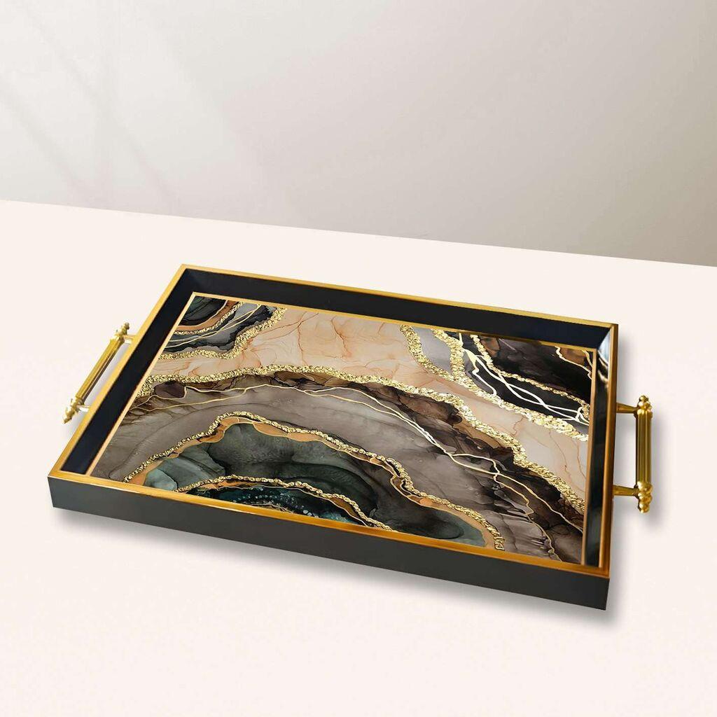 Aberto Design Poslužavnik TPA10046 50 x 29 x 3.5 cm, Šareni