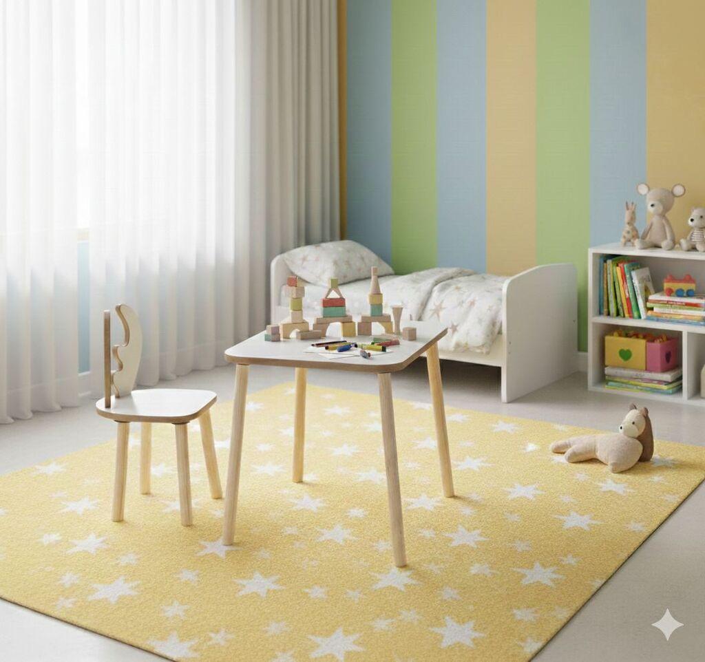 Hanah Home Set dečiji sto i stolica Deer, Braon