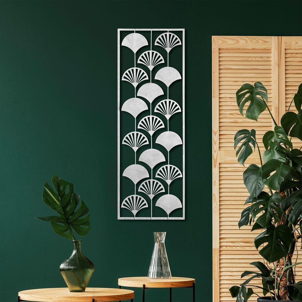 Wallity Zidna dekoracija Fan 3, 32 x 90 cm,  Bela
