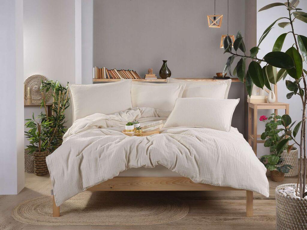 L'essentiel Maison Set posteljina Muslin, Krem