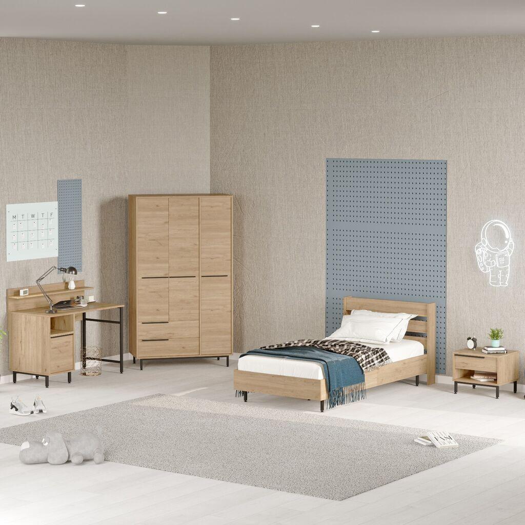 Hanah Home Komplet spavaća soba za tinejdžere ON24-S, Hrast