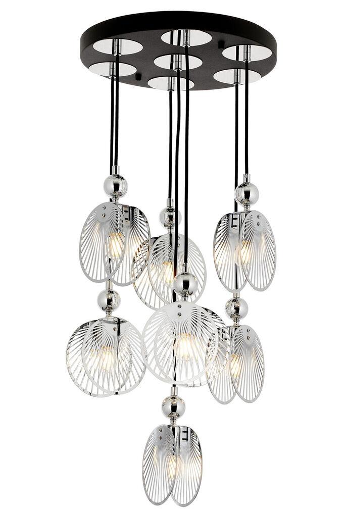 Opviq Luster Av-4317-7Kt, 95 cm, Crno-srebrne boje