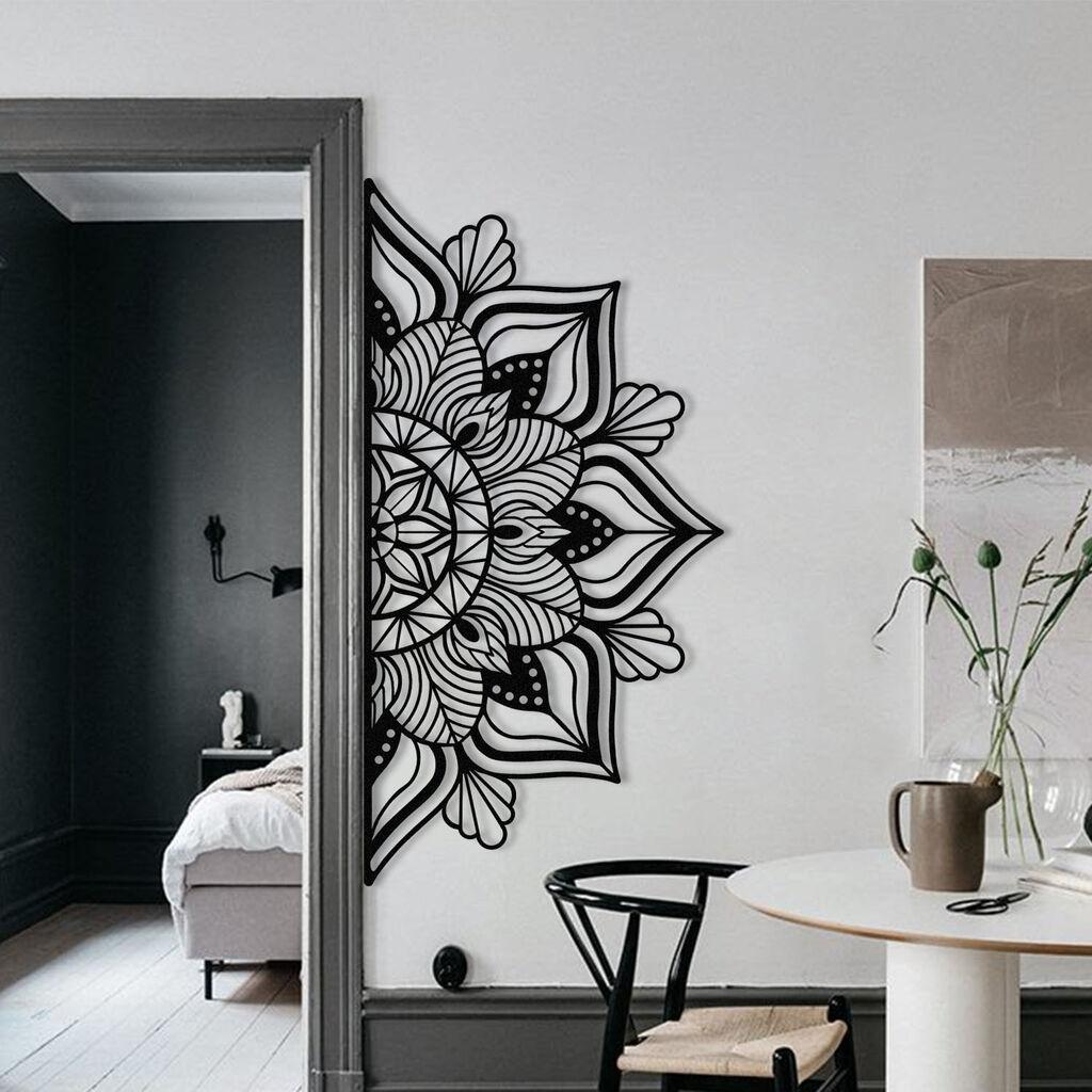 Wallity Zidna dekoracija Berceste, 160x81cm, Crna
