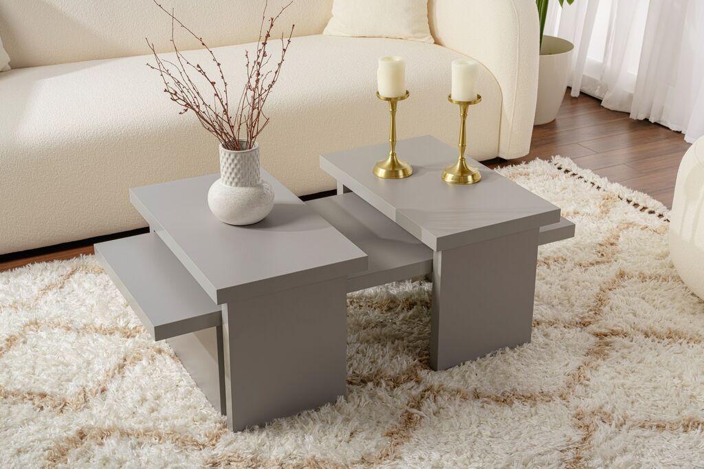 Nordure Klub sto Sanctuary, 110x41.5x45cm, Sivi