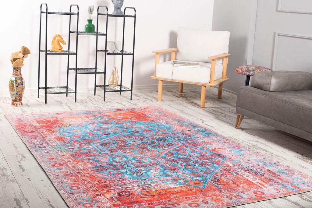 Conceptum Hypnose Tepih Fusion-AL 228, 75x150 cm, Plavo-crveni