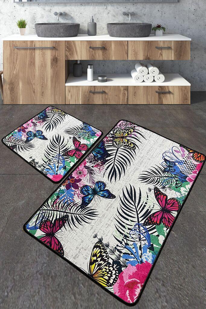 L'essentiel Maison Set 2 prostirke za kupatilo Šareni