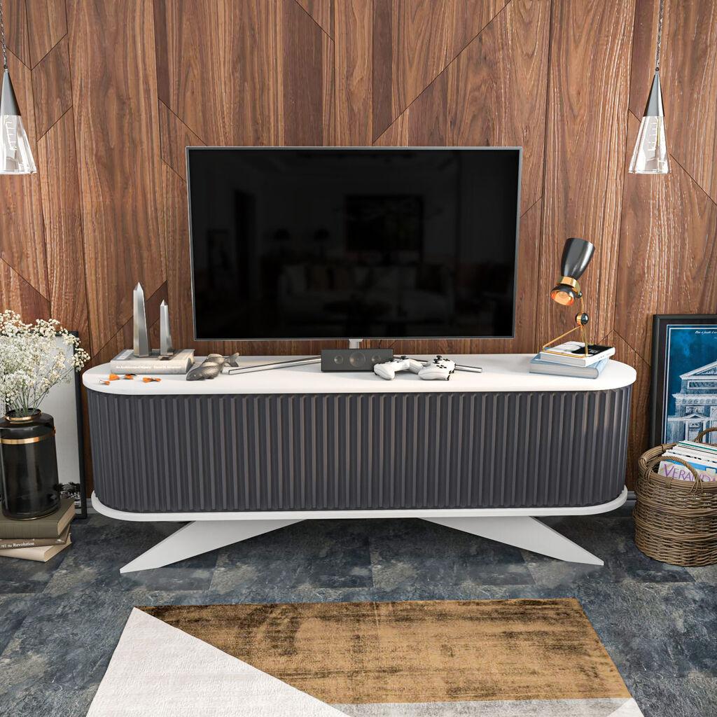 Hanah Home TV komoda Stor, 180x43x60 cm, Antracit