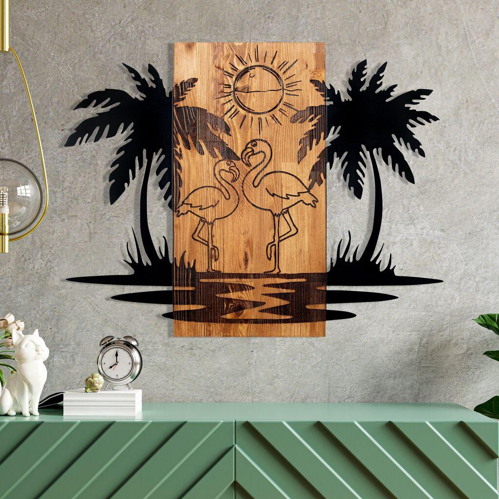 Wallity Zidna dekoracija Hawaii, 74 x 57,5 cm,  Crna