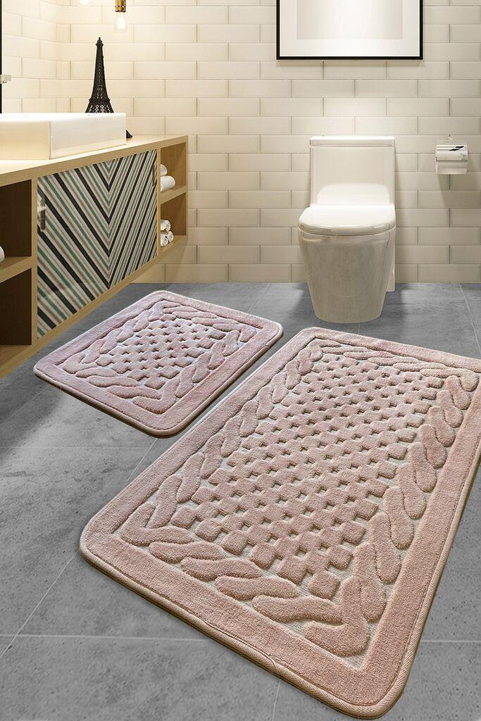 L'essentiel Maison Set 2 prostirke za kupatilo Bež