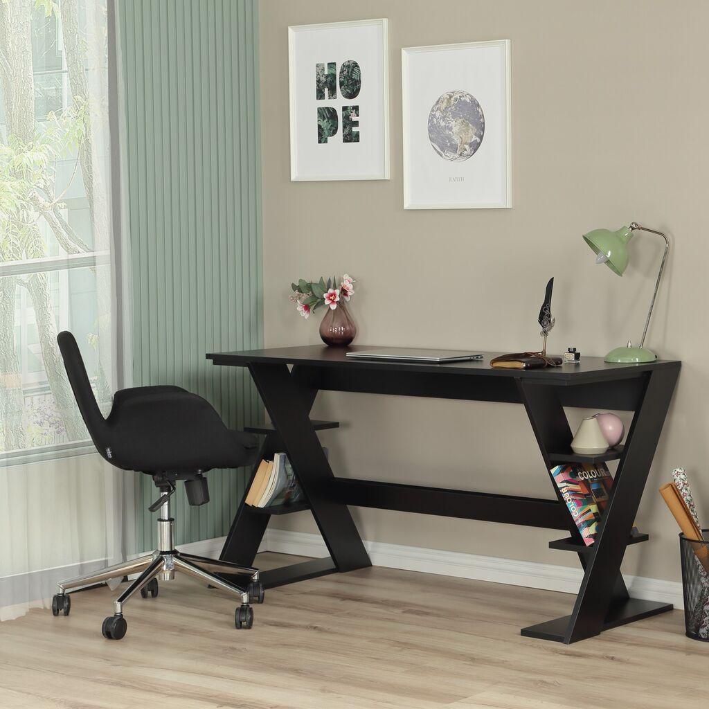 Hanah Home Radni sto Lungo, 140x73x60 cm, Crni