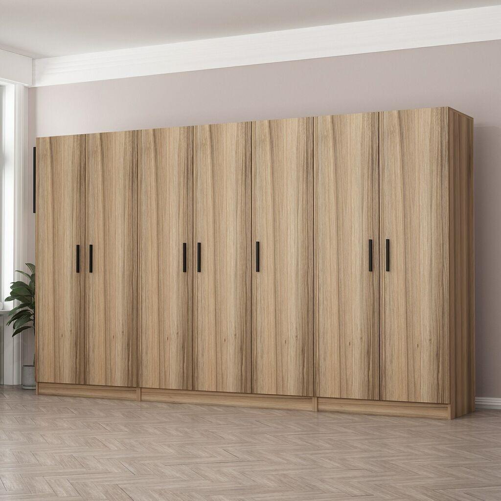 Hanah Home Garderober Kale-7632, 315x210x52 cm, Braon