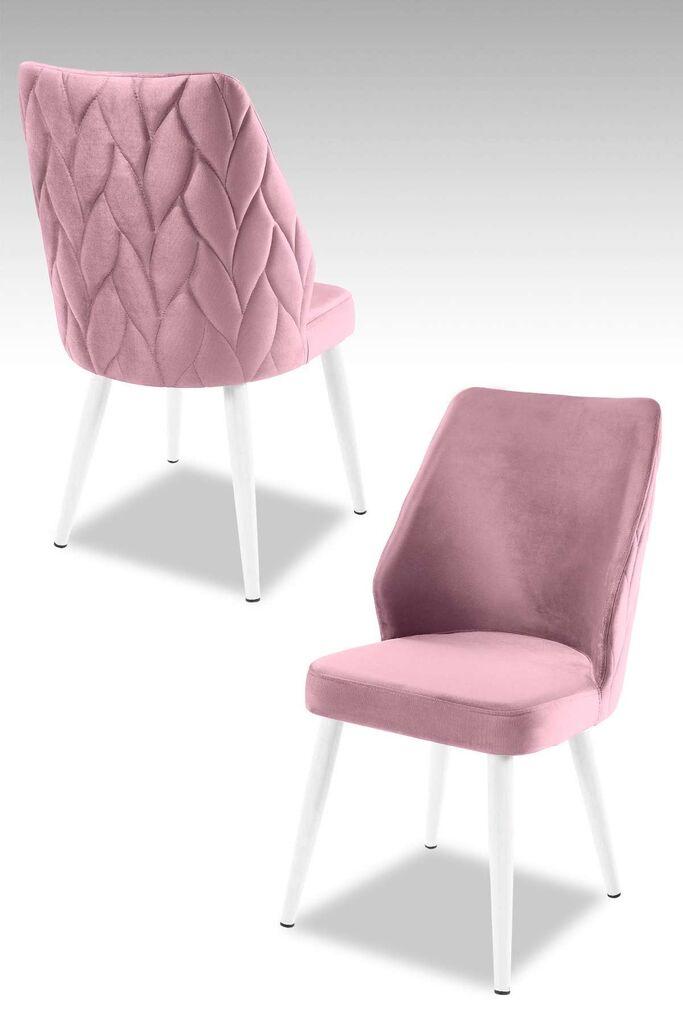 Hanah Home Set stolica Pufi, 48x90x43 cm, 2 komada, Ljubičaste