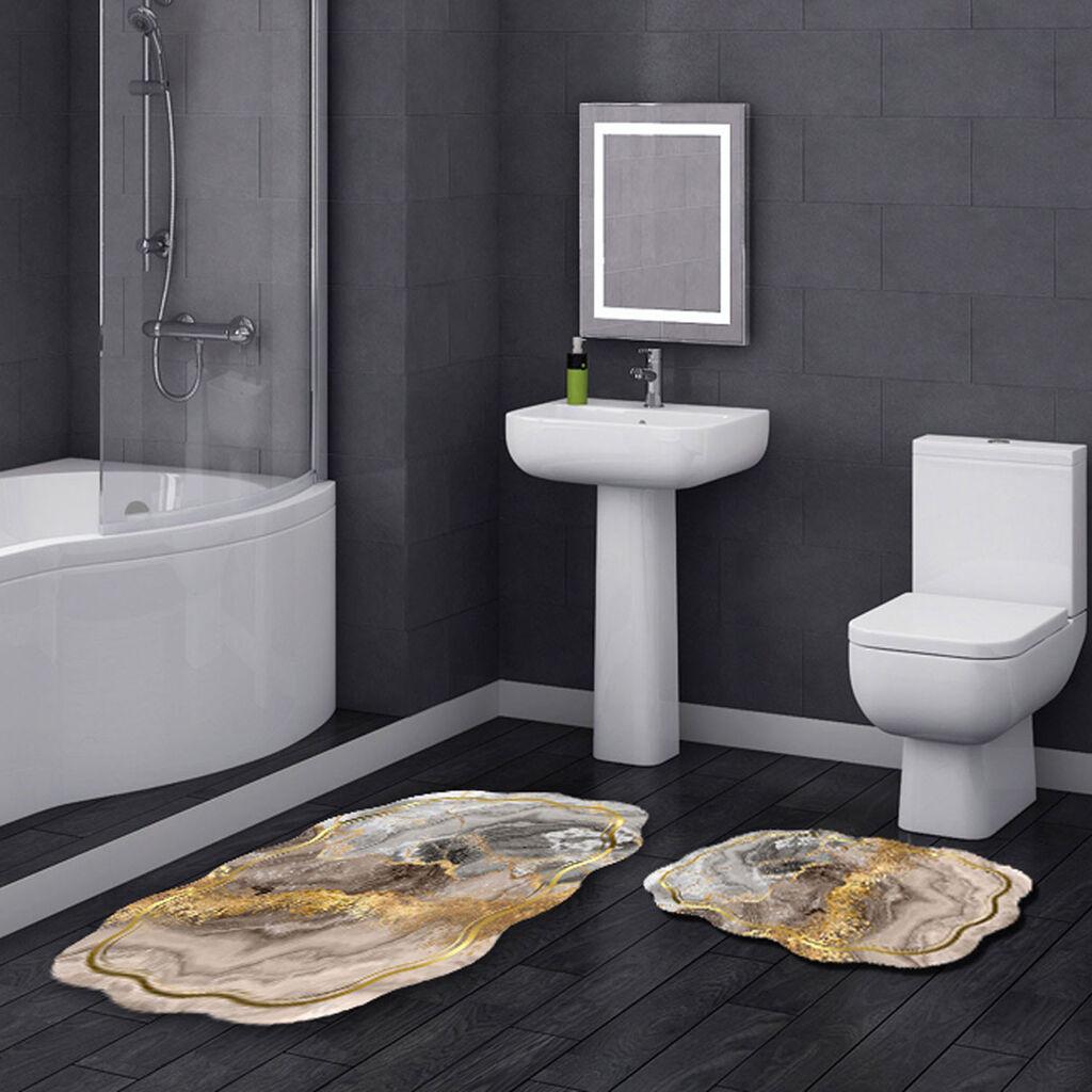 L'essentiel Maison Set 2 prostirke za kupatilo Šareni