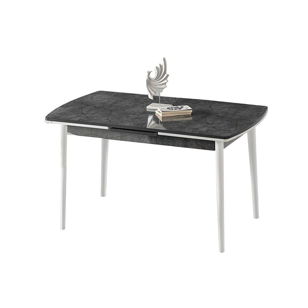 Hanah Home Trpezarijski sto na razvlačenje Toskana, 132-170 cm, Antracit