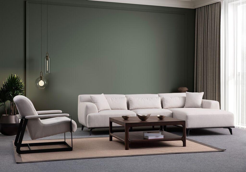 Atelier del Sofa Ugaona garnitura Jaguar L2-Chl, 280x160 cm, Bela