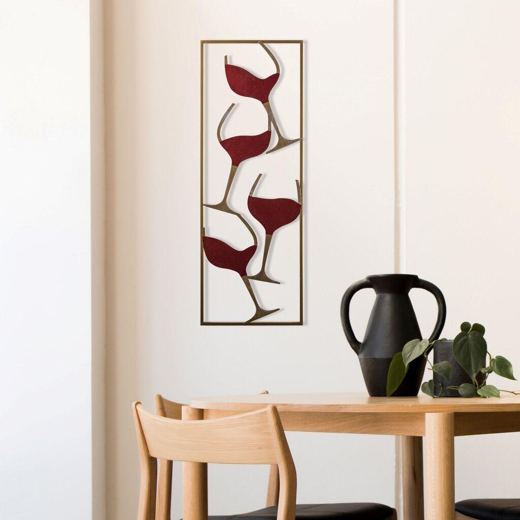 Wallity Zidna dekoracija 32x5x90cm, Bronzane boje