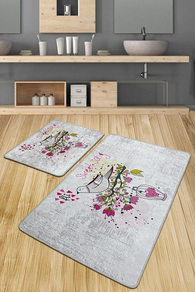 L'essentiel Maison Set 2 prostirke za kupatilo Šareni