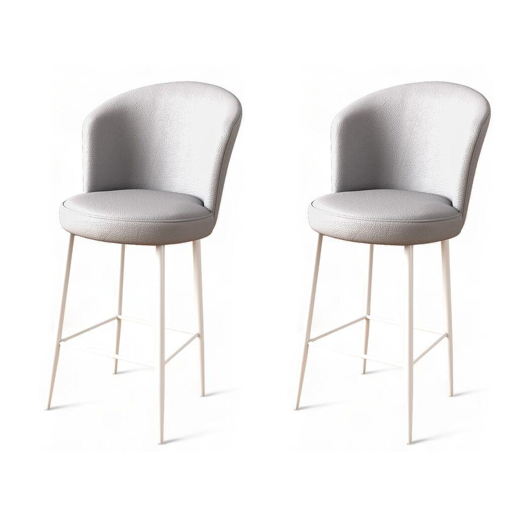 Hanah Home Set barskih stolica Uras, 2 komada, Sivo-beli