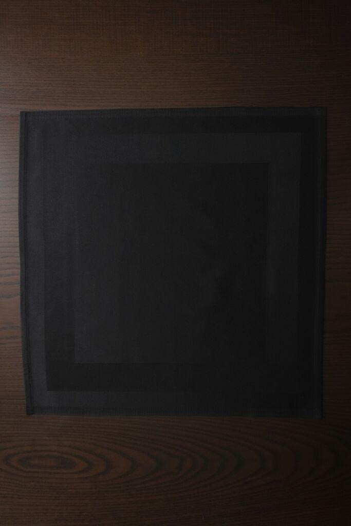 Aberto Design Stoljnjak Wolzwrin, Pamučni, 50 x 50 cm, Crni
