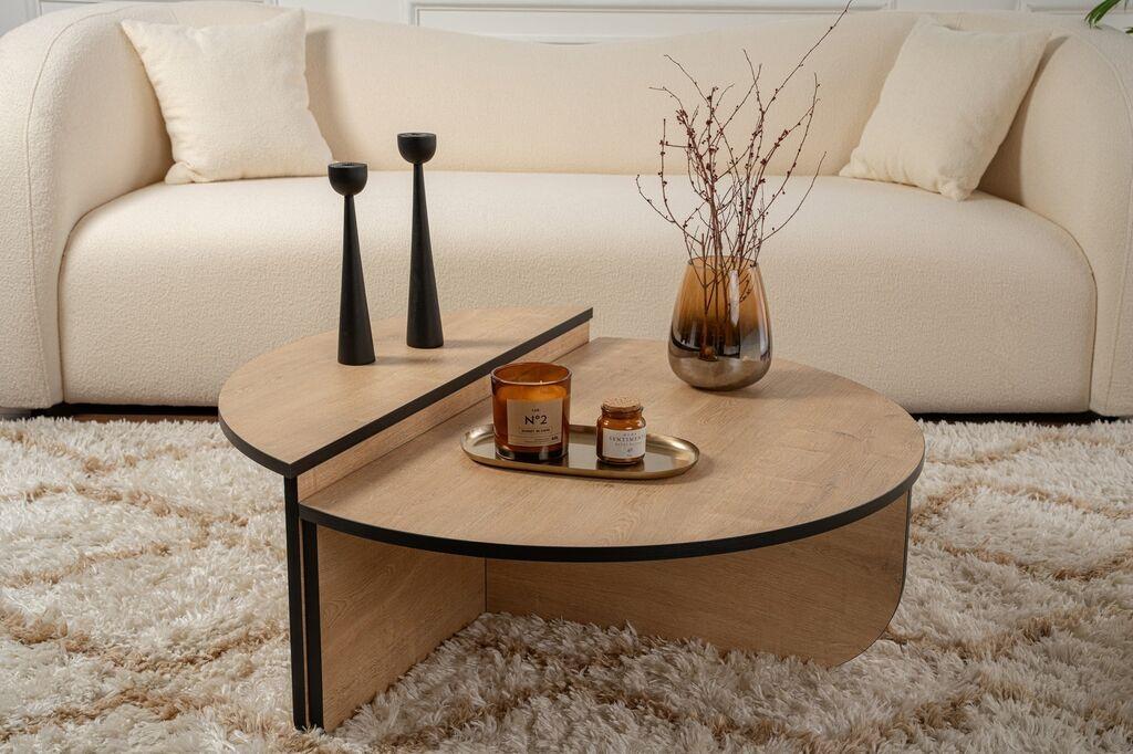Nordure Klub sto-set Orion, 90x60x30cm, 85x30x35cm, 2 komada, Braon