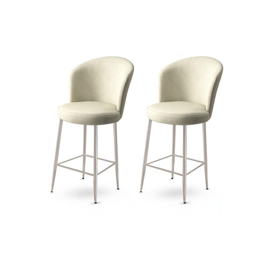 Hanah Home Set barskih stolica Fora, 2 komada, Krem