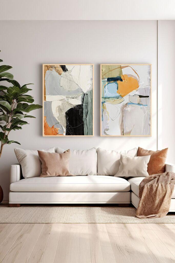 Wallity Uramljena slika Ersy2Limodel3, 33x48 cm, 2 dela