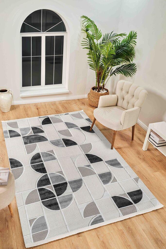 Conceptum Hypnose Tepih Boyut By047, 200x290 cm, Krem-sivi