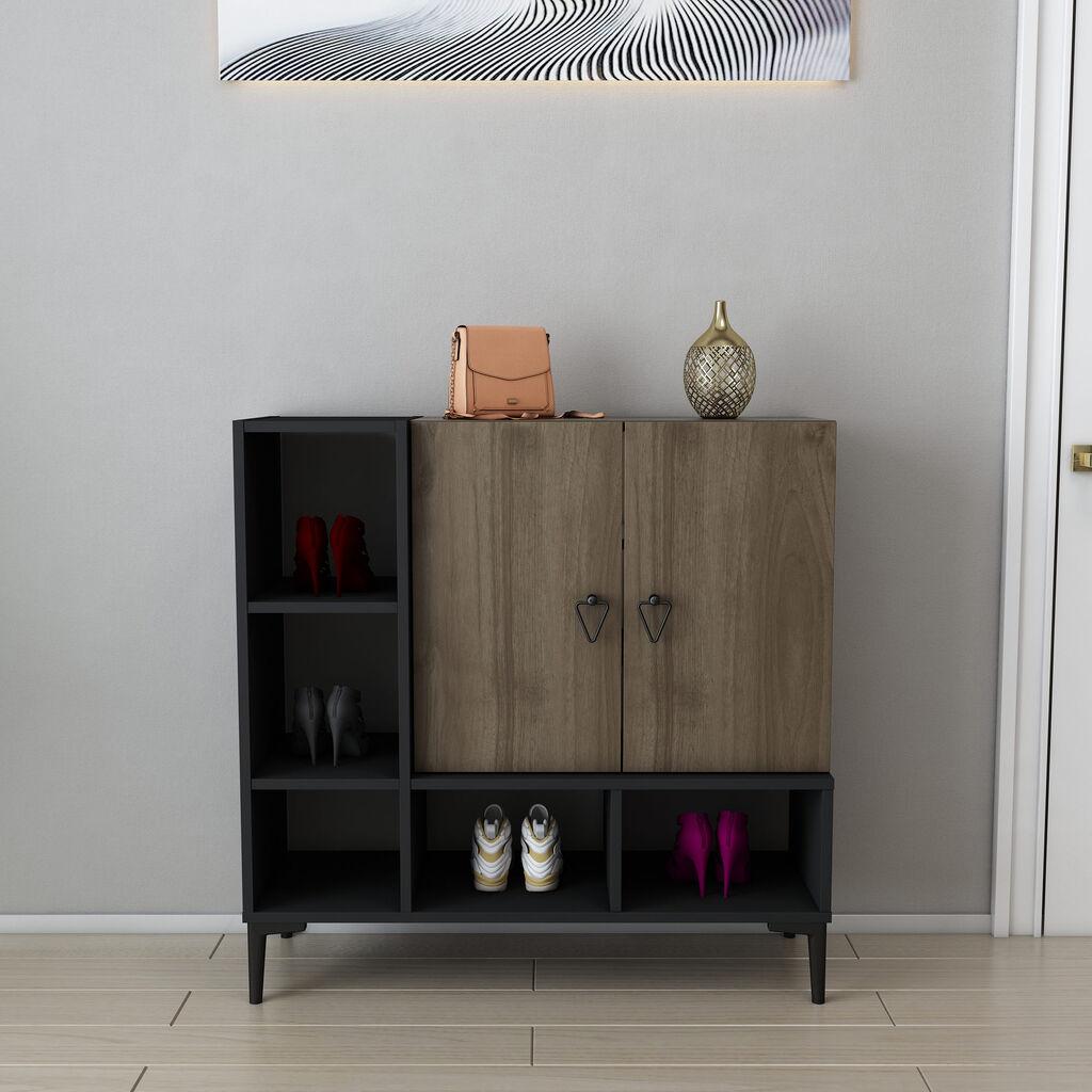 Hanah Home Konzola Platin, 100x100x35 cm, Crna-orah