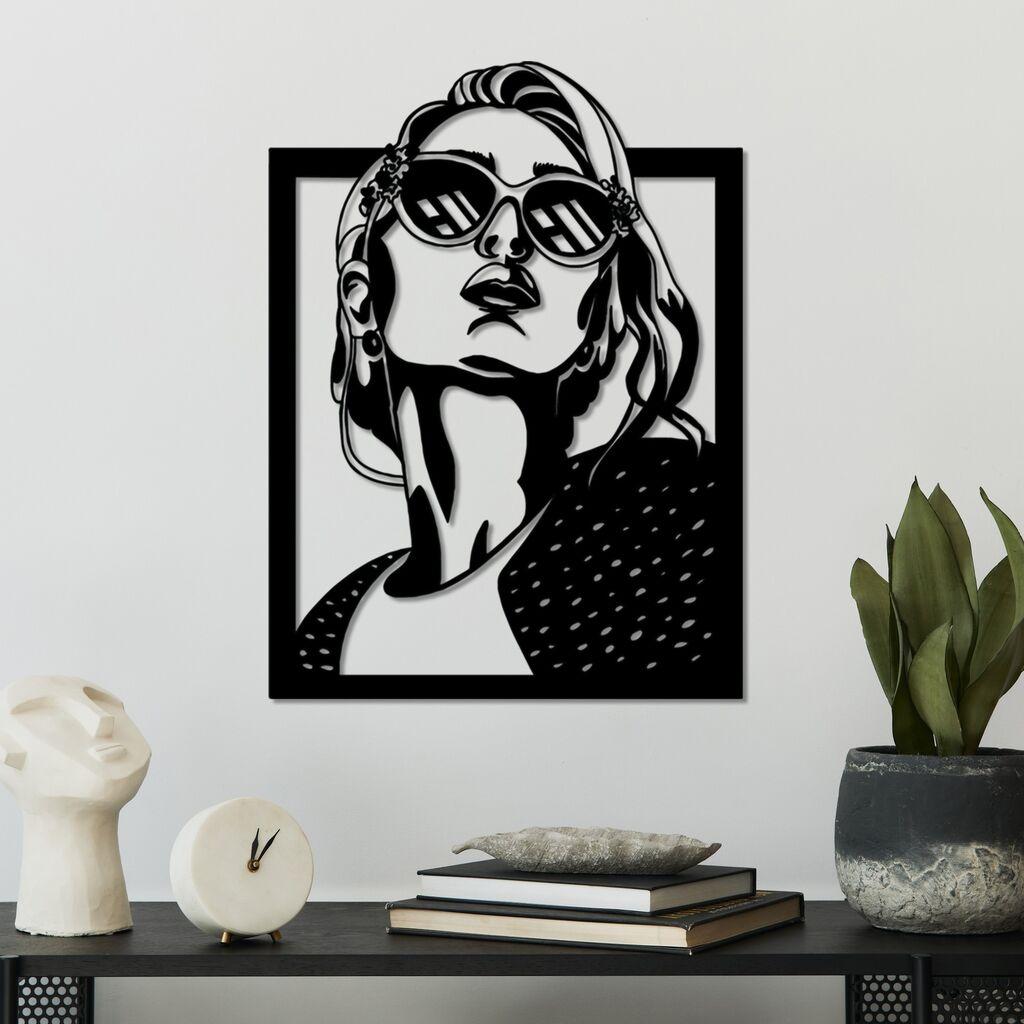 Wallity Zidna dekoracija July, 55 x 40 cm,  Crna