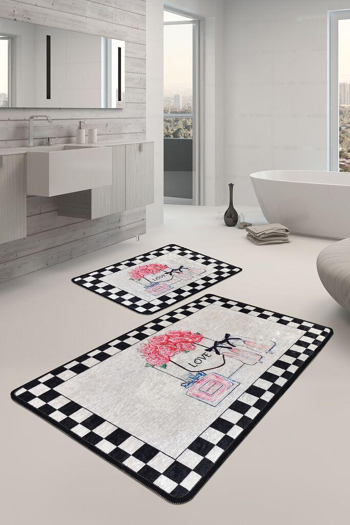 L'essentiel Maison Set 2 prostirke za kupatilo Šareni