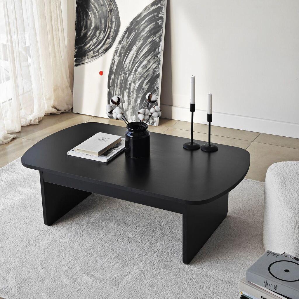Hanah Home Klub sto Theseus, 105x35x60 cm, Crni