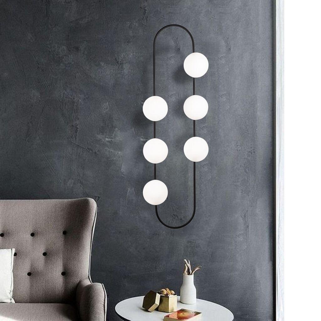 Opviq Zidna lampa E27 Socket, Crno-Bela