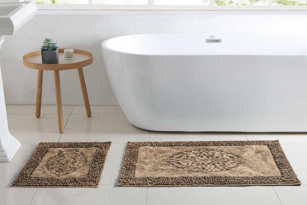 L'essentiel Maison Set 2 prostirke za kupatilo Braon