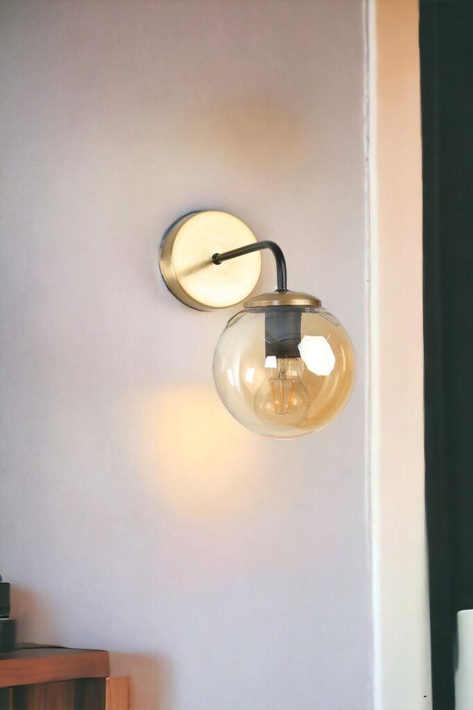 Opviq Zidna lampa Pablo-8793-1AP, 15cm, IP20, Zlatna boje