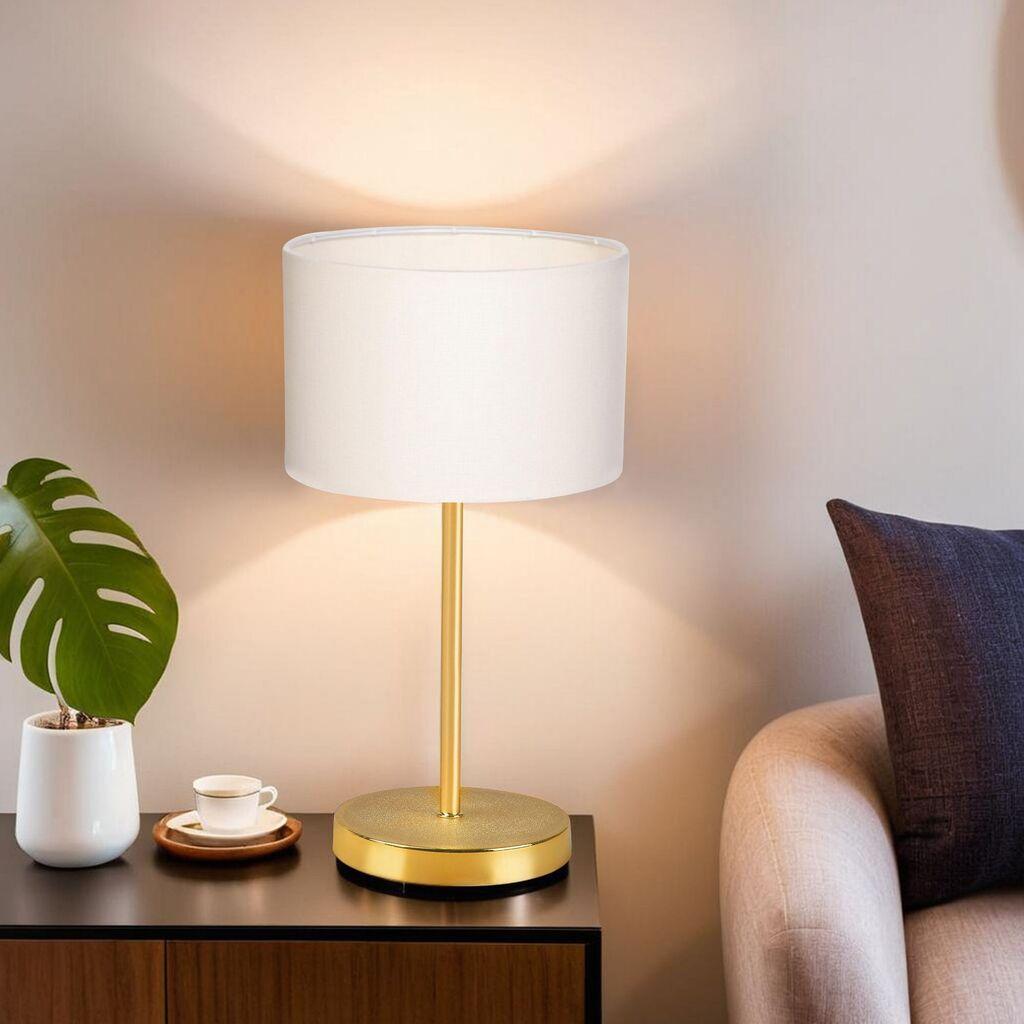 Opviq AYD 2605 Stona lampa, Zlatno-Bela