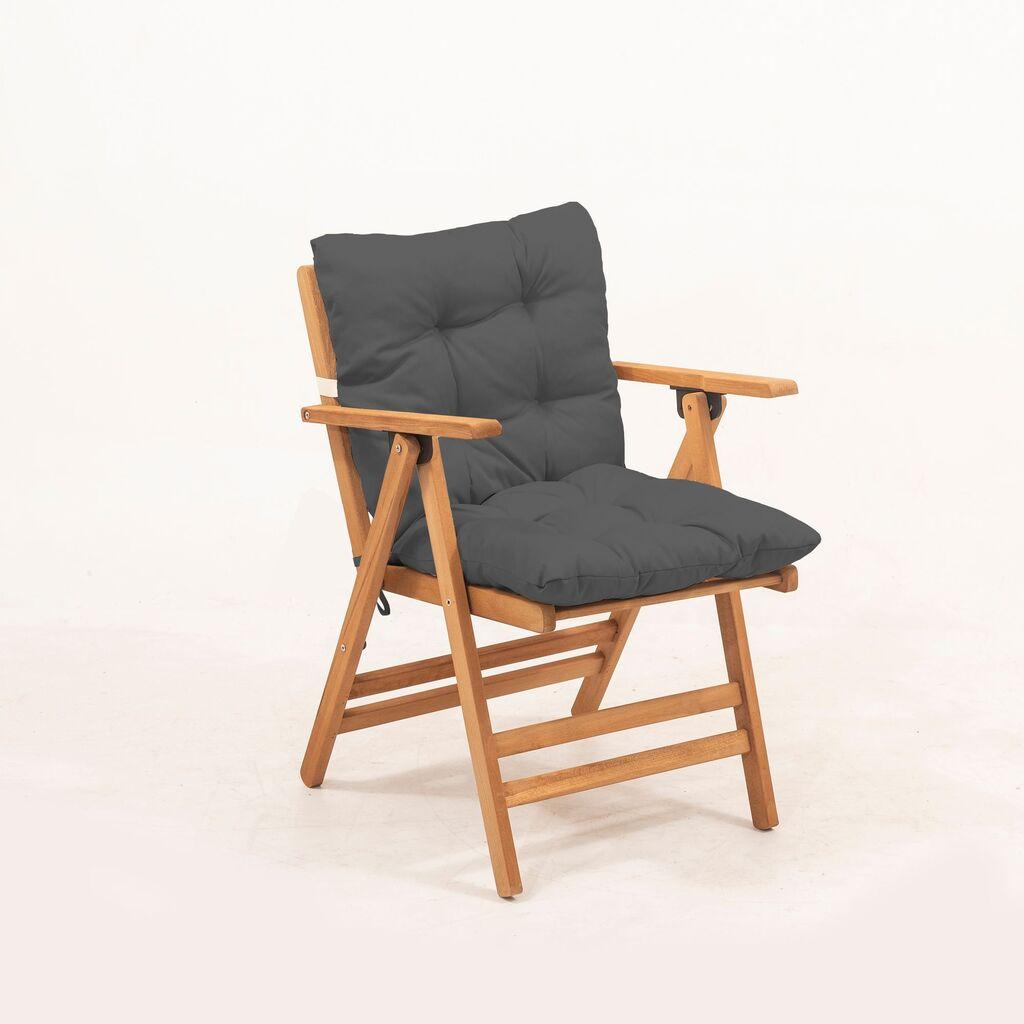 Hanah Home Baštenska stolica MYL04, 45x89x43 cm, Antracit