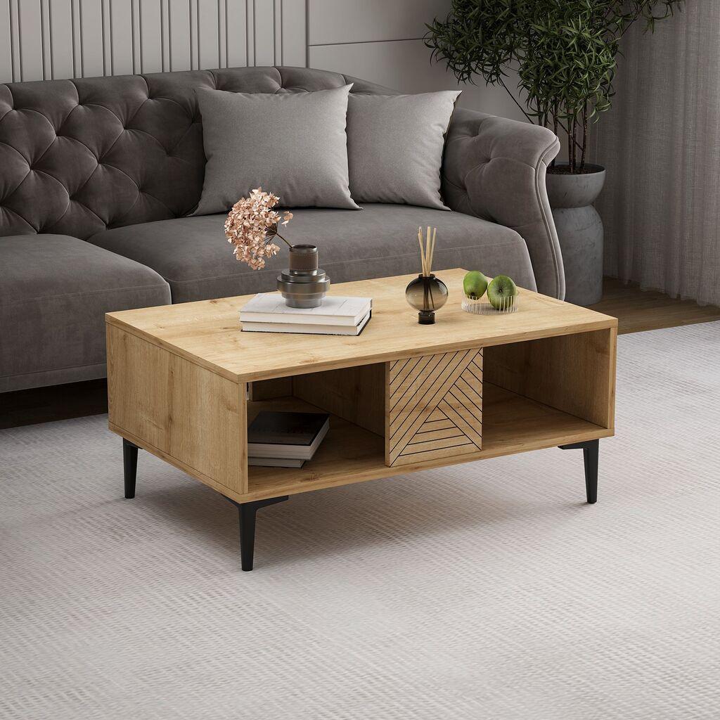 Hanah Home Klub sto Felix, 90x40.6x60 cm, Boje hrasta