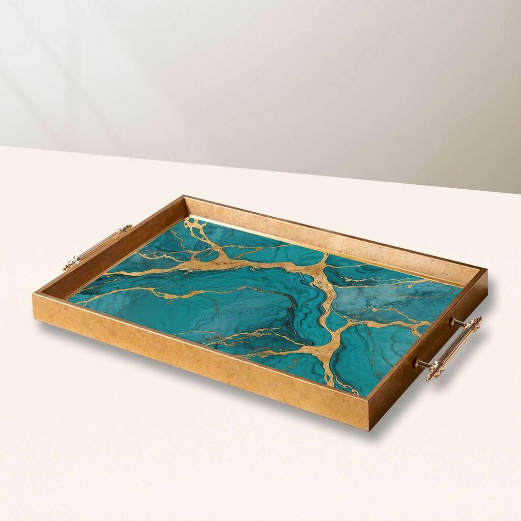 Aberto Design Poslužavnik TPEA10011 50 x 29 x 3.5 cm, Šareni
